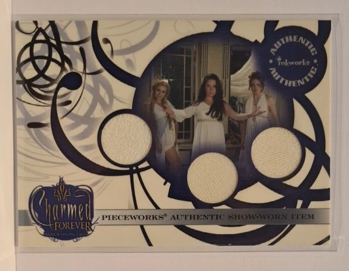 Charmed Forever Triple Pieceworks Costume Card PW14 Phoebe Piper Paige - Image 1 of 2