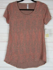 Top Jacquard Lularoe Clásico T Naranja y Gris Para Mujer Talla XXS NUEVO CON ETIQUETAS - Imagen 1 de 3