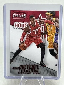 2014-15 Panini Threads Inside Presence Dwight Howard 1/99! NBA FHOF NM rosso quasi nuovo+ - Foto 1 di 3