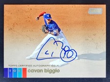 2020 Topps Stadium Club #ACB Cavan Biggio Auto - Toronto Blue Jays