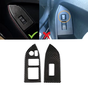 For Toyota 86 Subaru BRZ 13-17 Carbon Fiber Car Door Window Switch Cover Trim - Bild 1 von 10