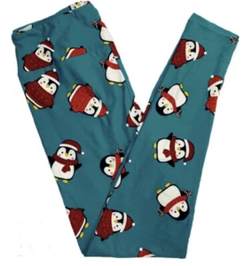 Lularoe KIDS S/M LEGGINGS PENGUINS WINTER CHRISTMAS *NWT* - Picture 1 of 2