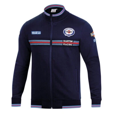 Sparco Martini Racing Mens Full Zip Sweatshirt Jacket Lancia Rally Team Fanwear - Image 1 of 4