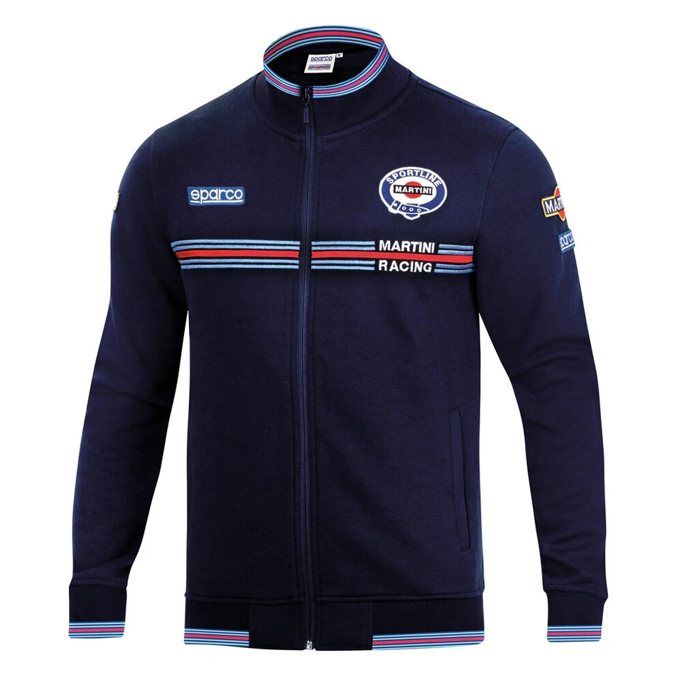 Sparco Martini Racing Mens Full Zip Sweatshirt Jacket Lancia Rally Team Fanwear - Изображение 1 из 4