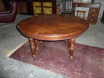 R 1051 Très belle table ovale ancienne en acajou massif 6 pieds  - Photo 1/2