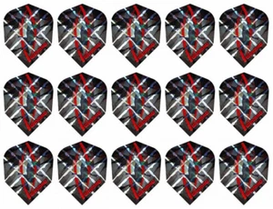 5 juegos de vuelos de dardos estándar metálicos Winmau 3D - envíos con seguimiento - ojo cruzado - Imagen 1 de 1