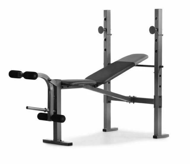 Weider WEBE60610 6.1 Multi-Position Weight Bench with Leg Developer and Exercise Chart