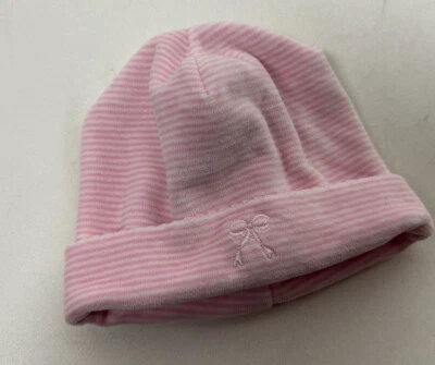 Gorra de bebé Kissy Kissy sombrero rosa terciopelo bordado lazo talla pequeña SM NB 0 3 M Foto 1 de 4