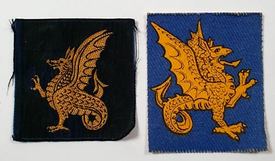 WW2 43rd Wessex Infantry Division Formation Signs Cloth Badges Patches - Image 1 of 4