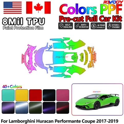 Película de proteção de pintura PPF para Lamborghini Huracan Performante Coupe 2017-2019 - Imagem 1 de 4