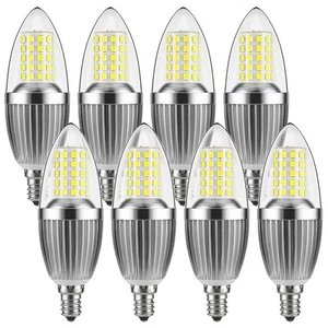 LED Candelabra Bulb, Non-Dimmable, 100 Watt Equivalent, 12W LED Candle Bulbs,... - Picture 1 of 8