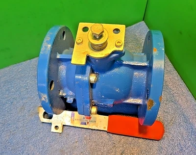 Válvula de bola con brida de hierro manual American Valve 3700 3" 200W | NUEVA Foto 1 de 4
