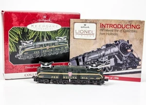 Hallmark KS Lionel Train Pennsylvania GG-1 Locomotora Ornamento 3er en Serie - Imagen 1 de 12