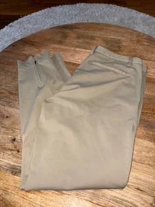 Rhone Pants Mens 32 Commuter Jogger Ankle Zip Tapered Leg Stretch beige - Picture 1 of 10