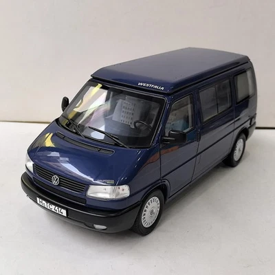 JakeSpecial – Voiture Miniature Blue VW T4b Caravelle Diecast Model 1:18 Scal... - Photo 1/4