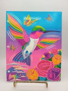 2000er Lisa Frank Dashly Kolibri Y2K Schulmappe Ordner Regenbogen Kunst Rosen - Bild 1 von 24