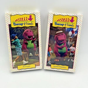 New Barney & Friends Be A Friend & Carnival of Numbers Lot 2 VHS Tapes Time Life - Imagen 1 de 14