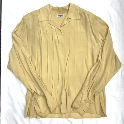 Camisa CHANEL amarela F/S do Japão - Imagem 1 de 4