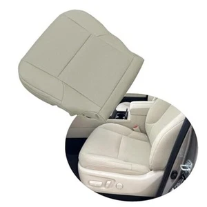 Driver Side Perforated Replacement Bottom Microfiber Leather Ecru Tan Seat - Picture 1 of 8