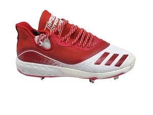 Adidas Icon V Boost Baseball Shoes Mens Size 14 Red White Cleats G28248 New - Picture 1 of 11