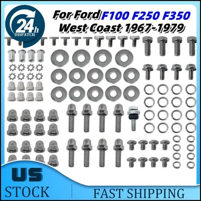  Kit de restauración de herrajes de lujo de 3 patas para 67-79 Ford F100 F250 F350 West Coast  Foto 1 de 4