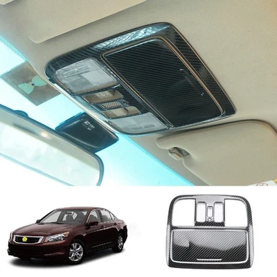 Luz de lectura delantera de acero de fibra de carbono para Honda Accord Crosstour 2008-2012 Foto 1 de 4