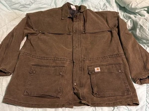 Vtg USA Carhartt CW042 Duster Western Rancher Barn Coat Mens Sz Xxl EUC - Picture 1 of 12
