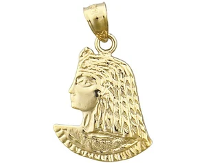 14K Gold Cleopatra Pendant - Picture 1 of 6