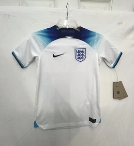 NEW Nike 2022 England Team Home Jersey YOUTH Size Small FIFA World Cup 3 Lions - Picture 1 of 12