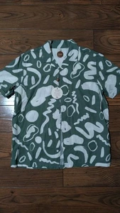 Camisa texturizada Common People cuello tejido manga corta abotonada talla XL NUEVA CON ETIQUETAS - Imagen 1 de 7
