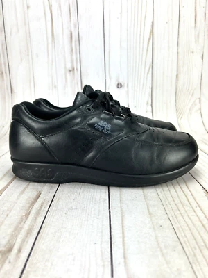 SAS Time Out Shoes Walking Comfort Diabetic Orthopedic Black Leather Mens Sz 8W - Image 1 of 4