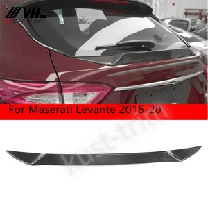 For Maserati Levante 2016-2020 Carbon Fiber Look Rear Tail Trunk Spoiler Wing 1X - Bild 1 von 12