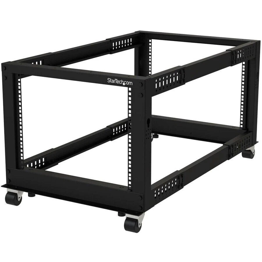 StarTech 4POSTRACK8U 8U 19" Open Frame Server Rack - Compact, 4 Post, Adjustable - Image 1 of 1