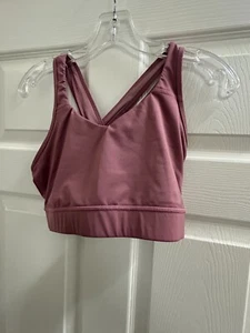 AVIA Damen nahtloser feuchtigkeitsableitender mauvefarbener Sport-BH – Größe Large (12-14) - Bild 1 von 2