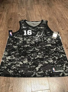 Nike Swingman San Antonio Spurs Pau Gasol maglia mimetica uomo 56 XXL 912153-012 - Foto 1 di 9