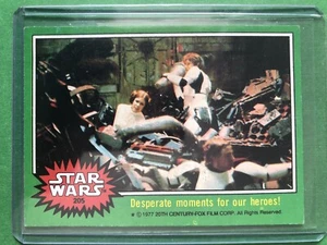 1977 Topps Star Wars  #205 Desperate moments for our heroes! - Picture 1 of 2