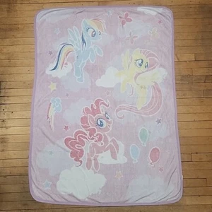 Blanket My Little Pony Fleece Throw 60”X44” Pink RARE FIND 2019 Official Hasbro - Picture 1 of 11