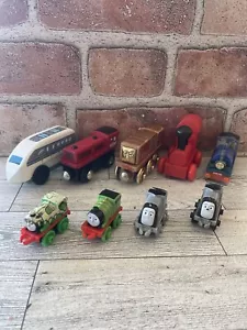 LOT of 9 THOMAS THE TRAIN & Friends Wooden Trains Magnetic Tender diecast cars - Picture 1 of 6