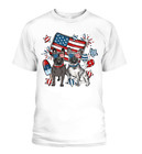 French Bulldog 4Th Of July Shirt Black And Merle Frenchie Usa Flag Gift