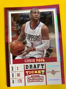 D50406  2017-18 Panini Contenders Draft Picks Draft Ticket #8B Chris Paul #\99 - Picture 1 of 1