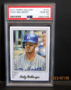 Cody Bellinger RC 2017 Topps Gallery ROOKIE Card#143 PSA10!Dodgers OF RC MVP-V2 - Picture 1 of 2