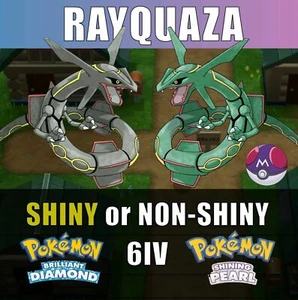 Pokemon Strahlender Diamant, Leuchtende Perle - Rayquaza - Shiny oder Non-Shiny - 6IV - Bild 1 von 1