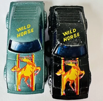 Coche de juguete vintage negro Datsun Wild Horse 701 3" diecast verde y negro Nissan JDM Foto 1 de 4