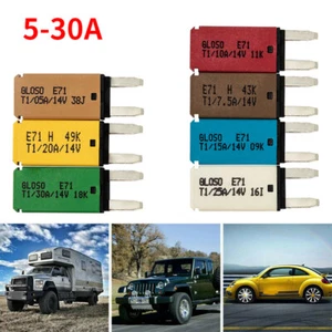 DC 12V Auto Reset Mini ATM Circuit Breaker Blade Fuse for Car Truck Boat 5-30A  - Picture 1 of 15