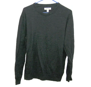 GOODTHREADS Women's (Size XL) Dark Gray Long Sleeve 100% Merino Wool Sweater Top - Imagen 1 de 4
