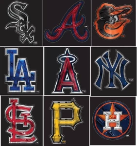 New MLB Premium Vinyl Die Cut 3-D Decal Sticker Emblem - Picture 1 of 23