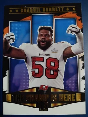 2021 Donruss Champ Is Here Shaquil Barrett #CIH-20 Tampa Bay Buccaneers - Image 1 of 2
