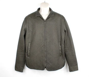 Zara Man Puffer Jacket Mens XL Green Quilted Full Zip - Picture 1 of 10