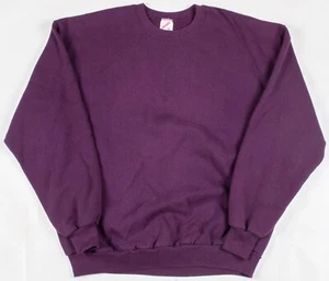 Vintage 1980s/1990s Jerzees Purple Grape Blank Sweatshirt Sweater Men's Size XL - Picture 1 of 6