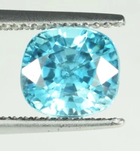 3.31 ct MIND BLOWING LUSTROUS NATURAL BLUE ZIRCON CAMBODIA See Video 5s - Picture 1 of 3